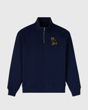 Signature Quarter - Zip Mockneck - Night Owl Navy - Unmatched Kicks - 