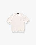 Slub Script T-Shirt - Aged White - Unmatched Kicks - REPRESENT