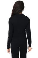 Small Bling Knit Cropped Jacket Liquorice - Unmatched Kicks - Juicy Couture