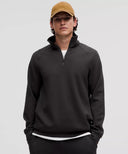 Smooth Spacer Quarter Zip Black - Unmatched Kicks - LULULEMON
