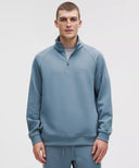 Smooth Spacer Quarter Zip Steel Blue - Unmatched Kicks - LULULEMON