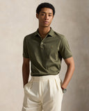 Soft Cotton Polo Shirt - All Fits Service Green Heather - Unmatched Kicks-ralph lauren