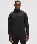 Soft Jersey Half Zip Club Heathered Black/Heathered Obsidian - Unmatched Kicks-LULULEMON