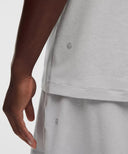 Soft Jersey Short-Sleeve Shirt Heathered Vapor/Heathered Silver Drop - Unmatched Kicks-LULULEMON