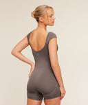 Soft Sculpt Cap Sleeve All - In - One Cool Brown - Unmatched Kicks - GYMSHARK