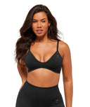 Soft Sculpt V - neck Sports Bra light support Black - Unmatched Kicks - GYMSHARK