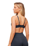 Soft Sculpt V - neck Sports Bra light support Heavy Blue - Unmatched Kicks - GYMSHARK