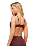 Soft Sculpt V - neck Sports Bra light support Rich Maroon - Unmatched Kicks - GYMSHARK