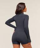 Soft Sculpt Zip Up Jacket Heavy Blue - Unmatched Kicks - GYMSHARK