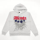 Sp5der Atlanta Full Zip Hoodie Heather Grey - Unmatched Kicks - Sp5der