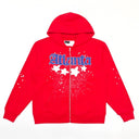 Sp5der Atlanta Zip Up Hoodie Red - Unmatched Kicks - Sp5der