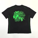 Sp5der Contrast Stitch Slub Tee Black - Unmatched Kicks - Sp5der