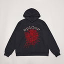 Sp5der OG Rhinestone Logo Hoodie Black - Unmatched Kicks - Sp5der