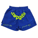 Sp5der OG Web Double Layer Short Blue/Green - Unmatched Kicks - Sp5der