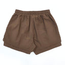 Sp5der OG Web Double Layer Short Brown - Unmatched Kicks - Sp5der