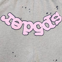 Sp5der OG Web Logo Sweat Short Heather Grey - Unmatched Kicks - Sp5der