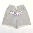 Sp5der OG Web Logo Sweat Short Heather Grey - Unmatched Kicks - Sp5der