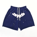 Sp5der OG Web Logo Sweat Short Navy - Unmatched Kicks - Sp5der