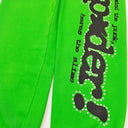 Sp5der Punk V2 Rhinestone Sweatpant Bright Green - Unmatched Kicks - Sp5der
