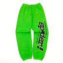 Sp5der Punk V2 Rhinestone Sweatpant Bright Green - Unmatched Kicks - Sp5der