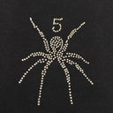 Sp5der TM Rhinestone Tee Black - Unmatched Kicks - Sp5der