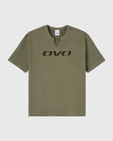 Split Neck Tee - Olive Green - Unmatched Kicks - 