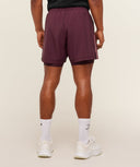Sport 5" 2 in 1 Shorts slim fit Impact Burgundy/Reset Pink - Unmatched Kicks - GYMSHARK
