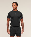 Sport T-Shirt slim fit Black/Dark Grey - Unmatched Kicks - GYMSHARK