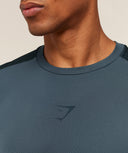 Sport T-Shirt slim fit Stealth Blue/Deep Petrol Blue - Unmatched Kicks - GYMSHARK
