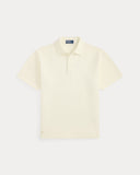 Standard Fit Textured Piqué Polo Shirt Pale Cream - Unmatched Kicks - ralph lauren