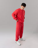 Staple Crewneck - Formula Red - Unmatched Kicks - Alphalete