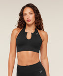Steel Seamless Halter Neck Bra GS Black - Unmatched Kicks - GYMSHARK