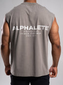 Stone Wash Alpha Tank - Desert Khaki - Unmatched Kicks - Alphalete