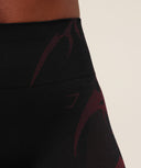 Storm Seamless Leggings regular Black/Rich Maroon - Unmatched Kicks-GYMSHARK