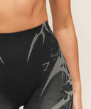 Storm Seamless Leggings regular Black/Tinted White - Unmatched Kicks-GYMSHARK