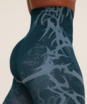 Storm Seamless Leggings regular Deep Petrol Blue/Smoke Blue - Unmatched Kicks-GYMSHARK