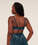 Storm Seamless Sports Bra light support Deep Petrol Blue/Smoke Blue - Unmatched Kicks-GYMSHARK