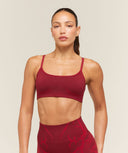 Storm Seamless Sports Bra light support Sets Red/Carmine Red - Unmatched Kicks-GYMSHARK