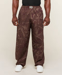 Straight Leg Pumper Pants oversized fit Soft Brown - Unmatched Kicks-GYMSHARK