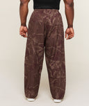 Straight Leg Pumper Pants oversized fit Soft Brown - Unmatched Kicks-GYMSHARK