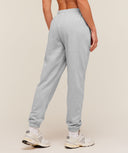 Strength and Fitness Crest Graphic Joggers oversized fit Light Grey Core Marl - Unmatched Kicks - GYMSHARK