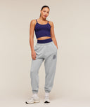 Strength and Fitness Crest Graphic Joggers oversized fit Light Grey Core Marl - Unmatched Kicks - GYMSHARK