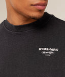 Strength Stars Washed Graphic T-Shirt oversized fit Black - Unmatched Kicks - GYMSHARK