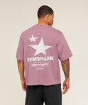 Strength Stars Washed Graphic T-Shirt oversized fit Calm Pink - Unmatched Kicks - GYMSHARK