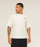 Strength Stars Washed Graphic T-Shirt oversized fit Soft White - Unmatched Kicks - GYMSHARK