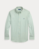 Striped Stretch Poplin Shirt - All Fits Granite Green White - Unmatched Kicks - ralph lauren