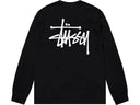 Stussy Basic Long - Sleeve Tee 'Black' - Unmatched Kicks - STUSSY