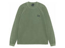 STUSSY RAGLAN THERMAL LS CREW PINE - Unmatched Kicks - STUSSY