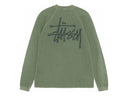 STUSSY RAGLAN THERMAL LS CREW PINE - Unmatched Kicks - STUSSY