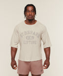 Summer Pump T-Shirt oversized fit Pebble Grey - Unmatched Kicks-GYMSHARK